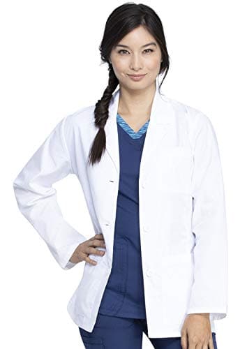 Dickies Women's 28-Inch Lab Coat, White, L