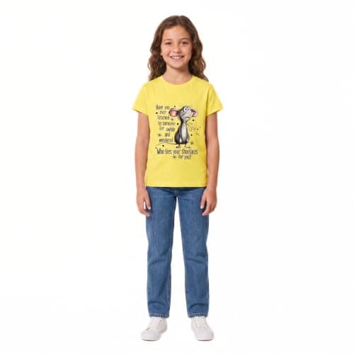 Andora Girls Regular Fit Slip On Printed T-Shirt (pack of 1)
