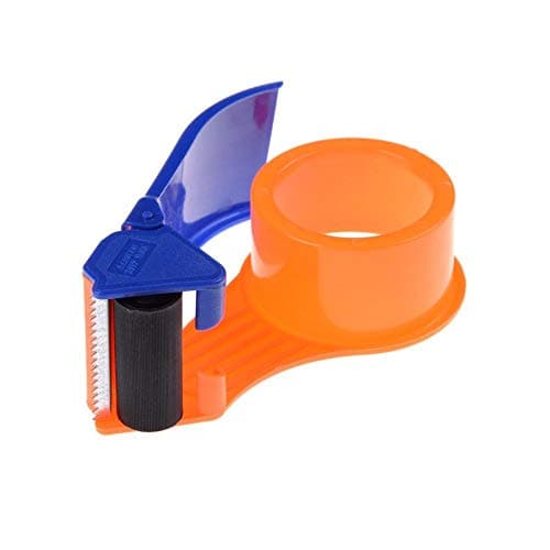Realpack 1 x Light Duty Tape Dispenser - Simple to Use Plastic Packaging Tape Cutter Roll Dispenser Free Fast Shipping *Next Day UK Delivery Service*
