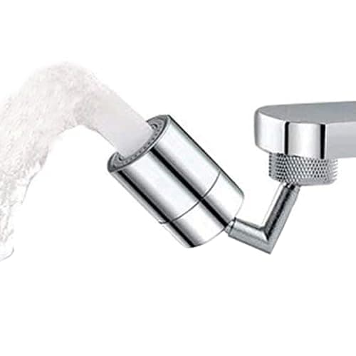 Huazhi Rotating Faucet Vent 720 Degrees Big Flow Air Spout Ventilator Ventilator Dual Function Kitchen Faucet Bathroom Mount Faucets Face Wash Gargle Eye Wash Faucet water aerator