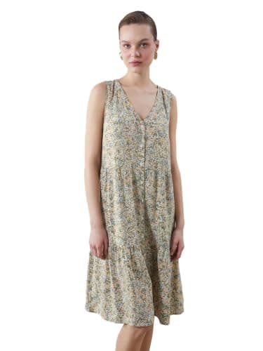 LC WAIKIKI Woman V-Neck Floral Dress