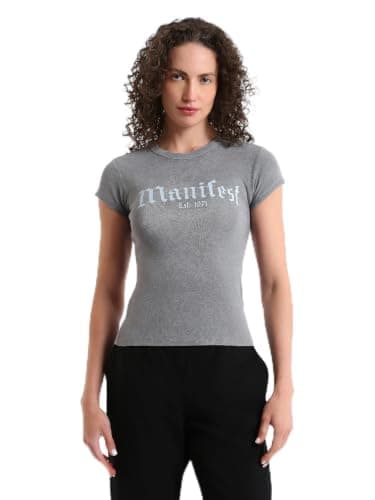 LC WAIKIKI Woman Crew Neck Printed Short Sleeve Women's T-Shirt