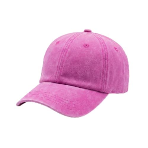 Washed Denim Baseball Cap for Men and Women | 100% Cotton Dad Hat | Adjustable Metal Strap | Vintage Classic Design | Sun Protection for Daily Use and Sports