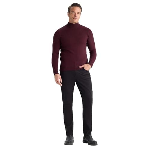DeFacto Mens Casual Slim Fit Mock Turtle Neck Long Sleeve Tricot Pullover R1127AZ Pullover (pack of 1)