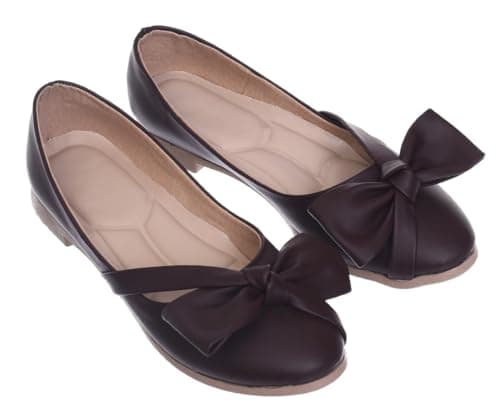 B&W womens B&W-W088-Brown Sneaker Shoes