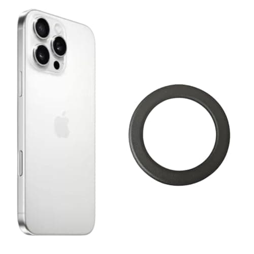 Universal Magnetic Ring Holder for iPhone & Android – Strong Adhesive, Leather Texture, Compatible with Smooth Back Cases Cell phone grip