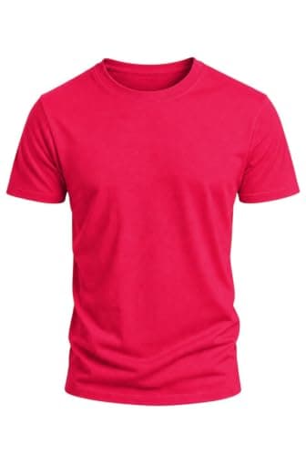 Romba Men's and Women's Basic T-Shirt Half Sleeve - Cotton 95% and 5% Elastic - Suitable for Home or Outdoor - Plain T-Shirt