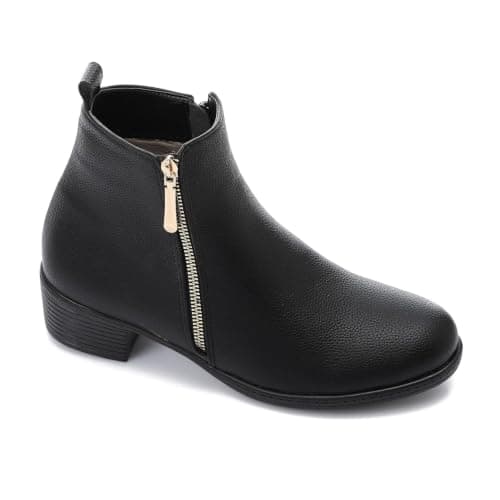 Minimal Side Zipper Ankle Boots | Women's Classic Minimal Side Zipper Ankle Boots& Stylish Winter Design