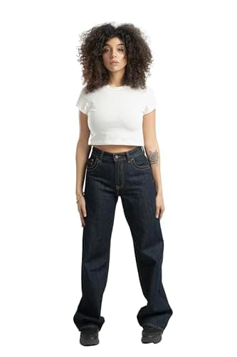 ASTK Womens Wide Leg Fit Jeans (pack of 1)