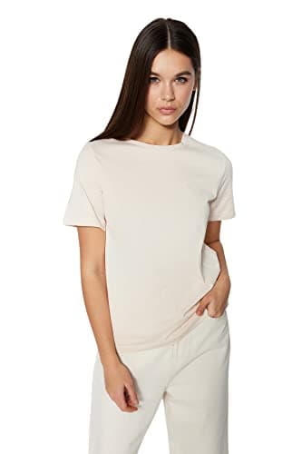 Trendyol Women 100% Cotton Basic Crew Neck Knitted T-Shirt TWOSS23TS00000 Shirt (pack of 1)