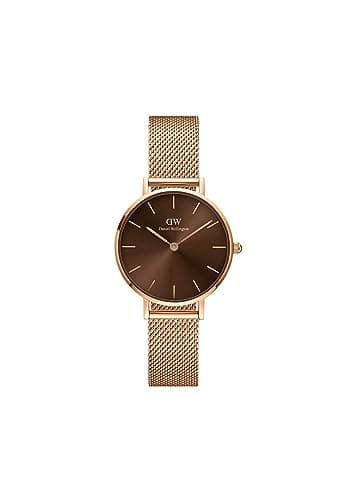 Daniel Wellington Watch for Women, Japanese Quartz Movement, Analog Display, Rose Gold Stainless Steel Strap-DW00100476