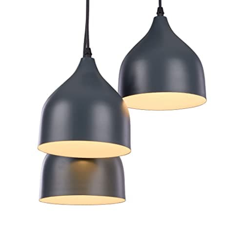 Generic 3M10GR High Quality Modern Design Ceiling Lamp for Living Room, Bedroom, or Hall - Grey