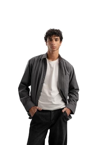 ASTK Mens Basic Flannel Modern Shirt