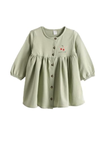 LC WAIKIKI Girl Crew Neck Printed 2 Thread Girls' Dress