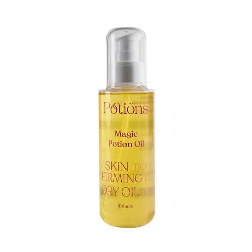 Potions Magic Potion Skin Firming Body Oil | Retinol, Vitamin E & 10 Essential Oils | Helps Improve Skin Elasticity, Firmness & the Appearance of Stretch Marks | Lightweight Dry Body Oil | 100ml Skin moisturizer