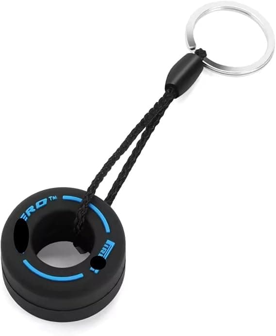 Cute Car Tire Pendant Key Chain Gift 1 Piece, Black*Blue Keychain