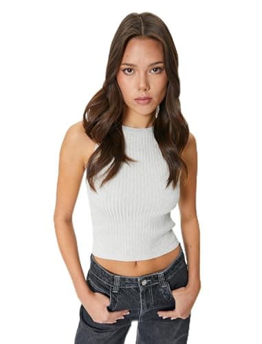 KOTON Womens Ribbed Tank Top Classic (pack of 1) Shirt