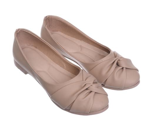 B&W womens B&W-W098-Beige Sneaker