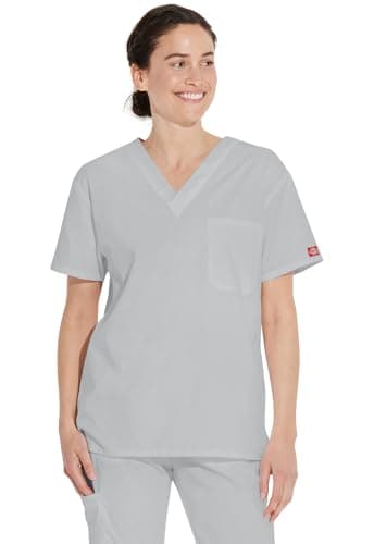 Dickies mens V-neck Scrub Top