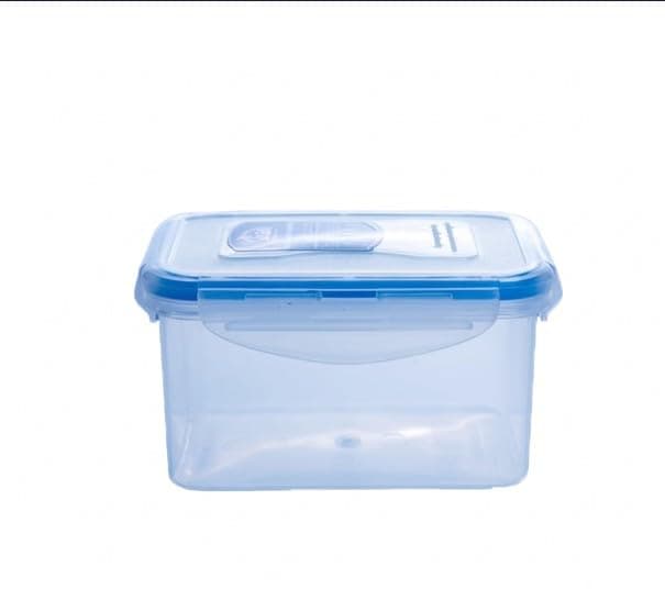 Rectangular Plastic Food Storage Container with Clear Lock Lid, 2100ml Airtight Container with Silicone Seal, Leakproof and Odor-Proof Design for Meal Prep and Kitchen Food Storage Home organizers and storage