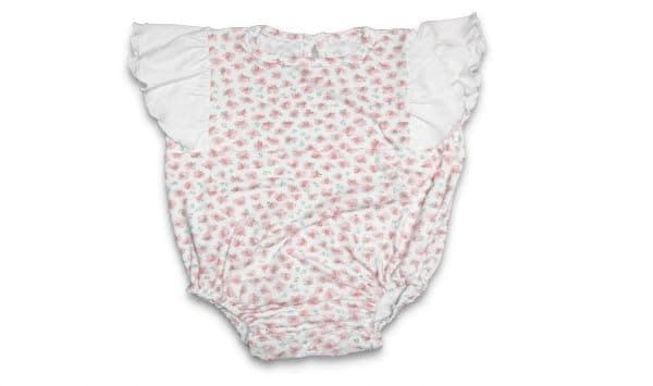 lovely land Baby Girls Girls' Jumpsuit with Shoulder Ruffles Shapewear Bodysuit (pack of 1) Underwear