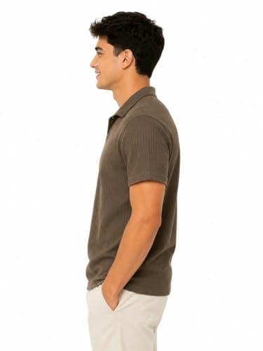 CAESAR Mens Men's plain t-shirt with collar Men's plain t-shirt with collar