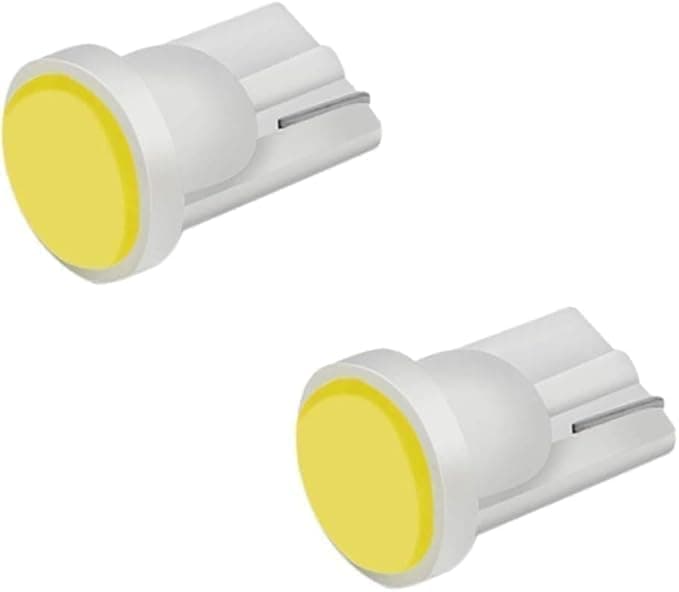 T10 Wedge Base LED Interior Light Kit Bright Side Marker Lights for Cars License Plate Light Replacement Bulbs (COB T10 Yellow Light, 2pcs) - AGA Vehicle light bulb