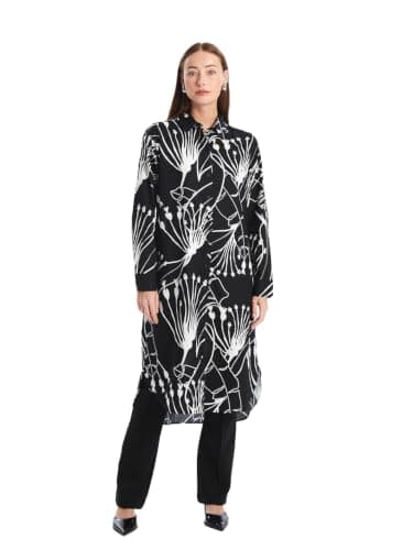 LC WAIKIKI Patterned Women'S Shirt Tunic, 38 - Black - S4O738Z8-Lqj-1