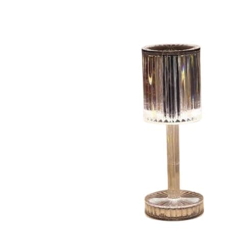 Rechargeable Clear Acrylic Table Lamp - Modern Design Cordless Table Lamp | Unique Lighting for Home and Office with 3 Lighting Levels