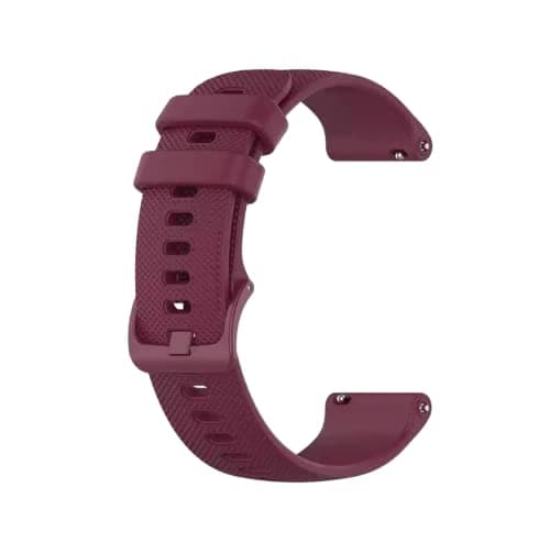 silicon band for Huawei watch gt 22mm and Samsung Galaxy Watch 46mm/Gear S3 frontier/Xiaomi Huami Amazfit GTR47mm and Stratos 2 22mm red wine color