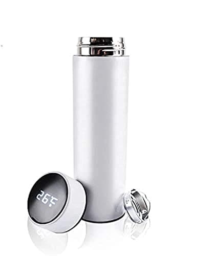 Smart cup with temperature show, Stainless steel water bottle, Thermos cup, office cup, Ideal for hot and cold drinks, Water and drinks flask, Premium quality and professional design 500ML