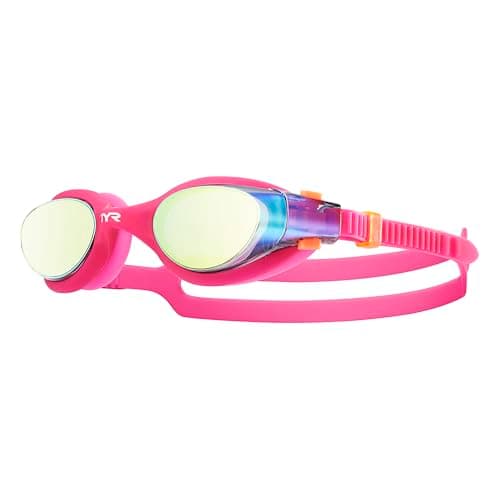 TYR Vesi Femme Mirrored Googles, Gold/Pink, One Size Safety glasses