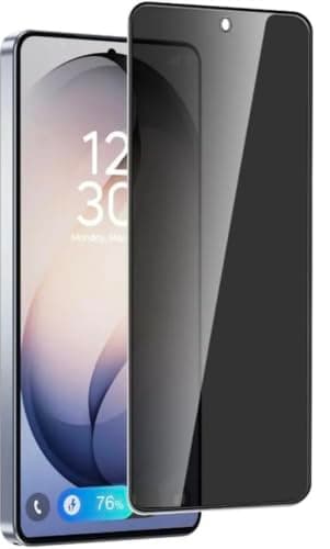 Privacy Screen Protector(Compatible with for Samsung Galaxy S25), Anti-Spy Tempered Glass Film, Bubble-Free, Anti-Scratch, Easy to Install Anti Spy Film