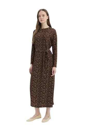 DeFacto womens CNS Regular Fit C Neck Dress & Skirt Long Sleeve Knitted Dress Knitted (pack of 1)
