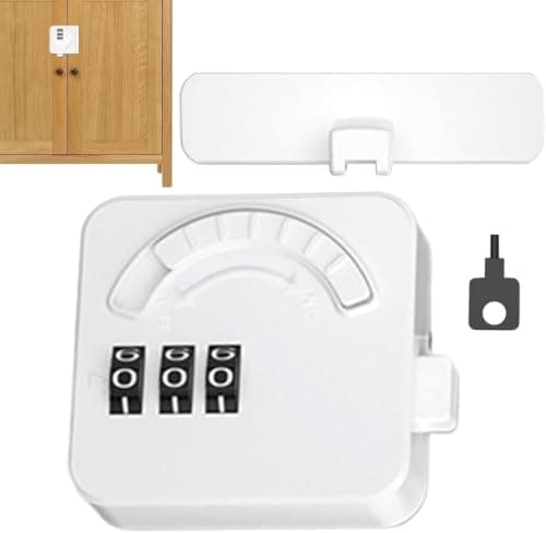 Combination Cabinet Lock for Refrigerator Drawers and Storage Units Secure