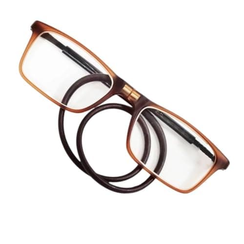 Magnetic Reading Glasses for Men and Women, Soft Strap - Replaceable Lenses, Adjustable Arms