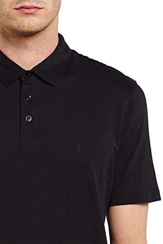 Volcom Men's Wowzer Short Sleeve Knit Top, Black, Large Shirt