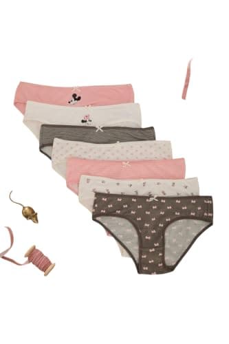 Carina Pack of 7 Colored Bikini Panties Underpants
