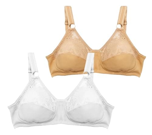 Lasso Womens Set Of 2 Pieces Super Comfort Cup B Bra Bra