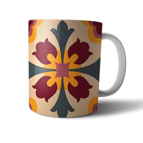 Ceramic Ramadan-Shape Print Mug - Multi Color Drinking cup
