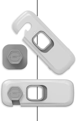 Safety Lock for Cabinets and Drawers Adhesive Security Latches No Drill