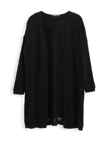 LC WAIKIKI Woman Perforated-Looking Tricot Cardigan Sweater