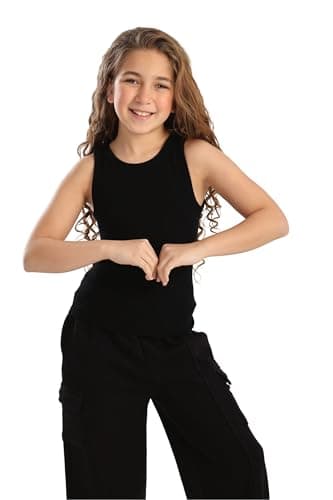 CARINA Womens Girly Ribbed Tank Top Modern (pack of 1) Shirt