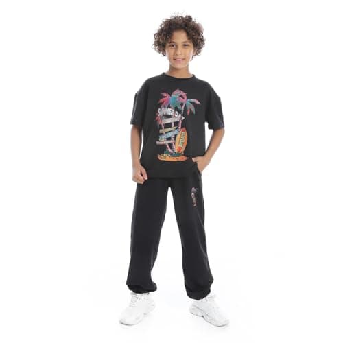 Red Circle Boys Front Printed Pajama Set With Pant Front Printed Pajama Set With Pant