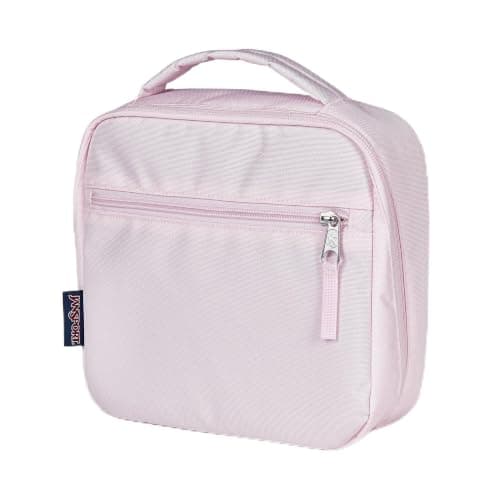 JanSport Lunch Break Insulated Lunch Box Pink Ice | Insulated Interior, Front Zip Pocket