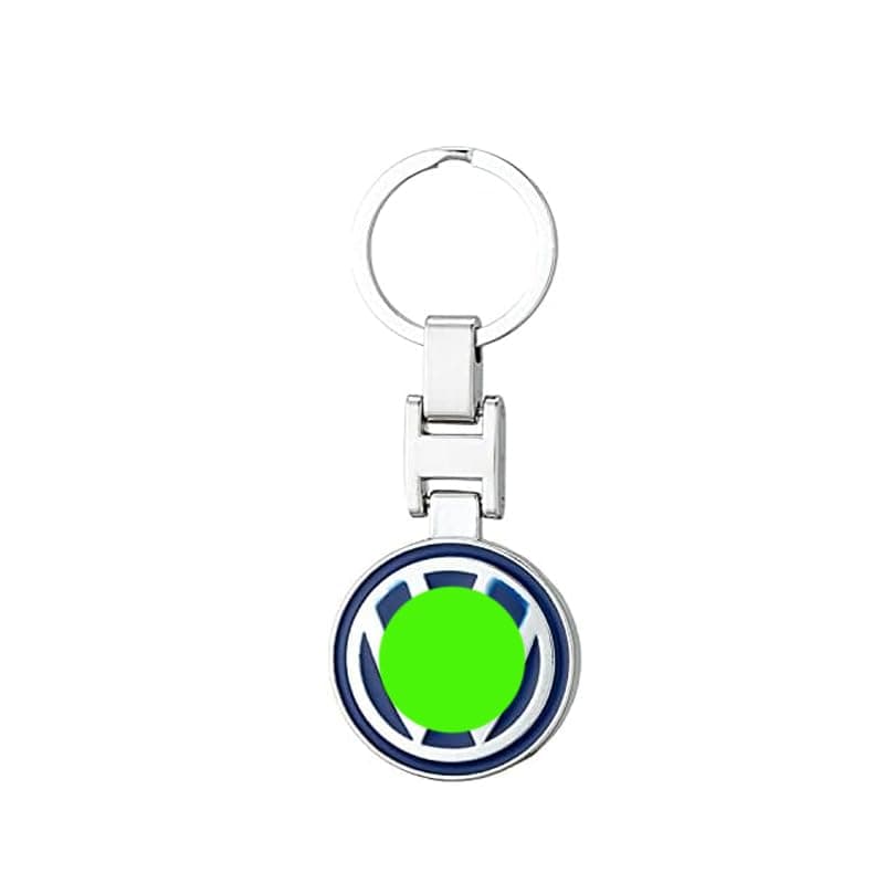 KaberTrade KaberTrade KaberTrade Nickel Plated Double Sided Logo Car Key Chain Keychain for Car Keys Motorcycles Family Keys (Compatible with Volks-Code:1925)
