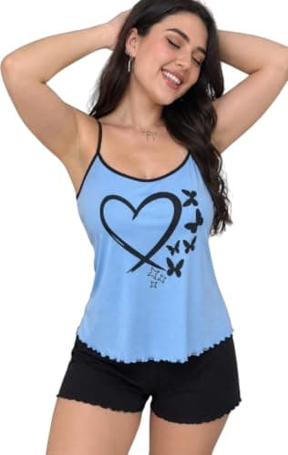 Hot Short Pajama Blue and Black