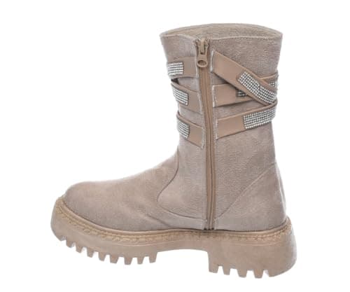 B&W womens B&W-W058-Beige Sneaker Boot