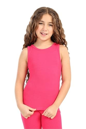 CARINA Womens Girly Ribbed Tank Top Modern (pack of 1) Shirt