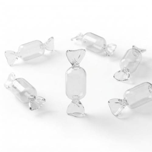 8Pcs Mini Candy Shape Clear Jewelry Box Organizer for Rings and Earrings Jewelry storage